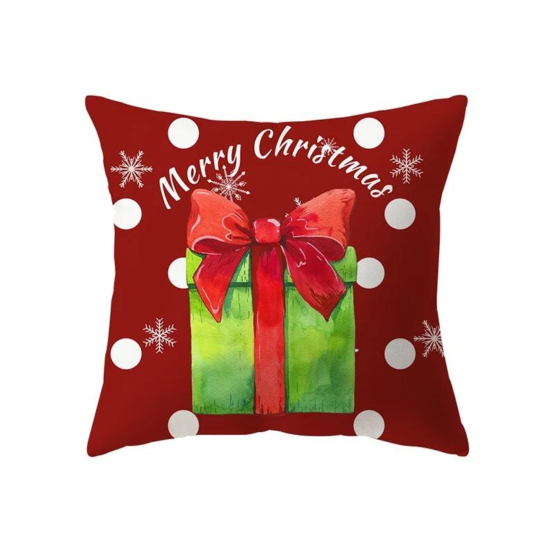 Christmas Themed Pillowcases Car Accessories Office Santa Claus Living Room Sofa Home Pillowcases