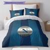 SSC Napoli Pattern Bedding,Quilt Set Quilt Cover Pillowcase Home Birthday Gift(1 * duvet cover + 2 * pillowcase, without core)