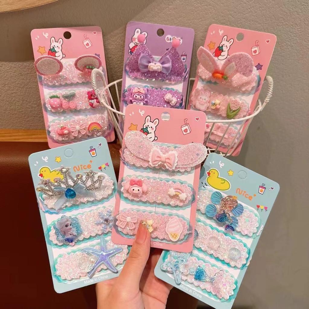 Cartoon Bangs Sticker Children'S Broken Hair Artifact Baby Does Not Hurt Hair Velcro Hairpin Girl Back Head Finishing Hair Accessories