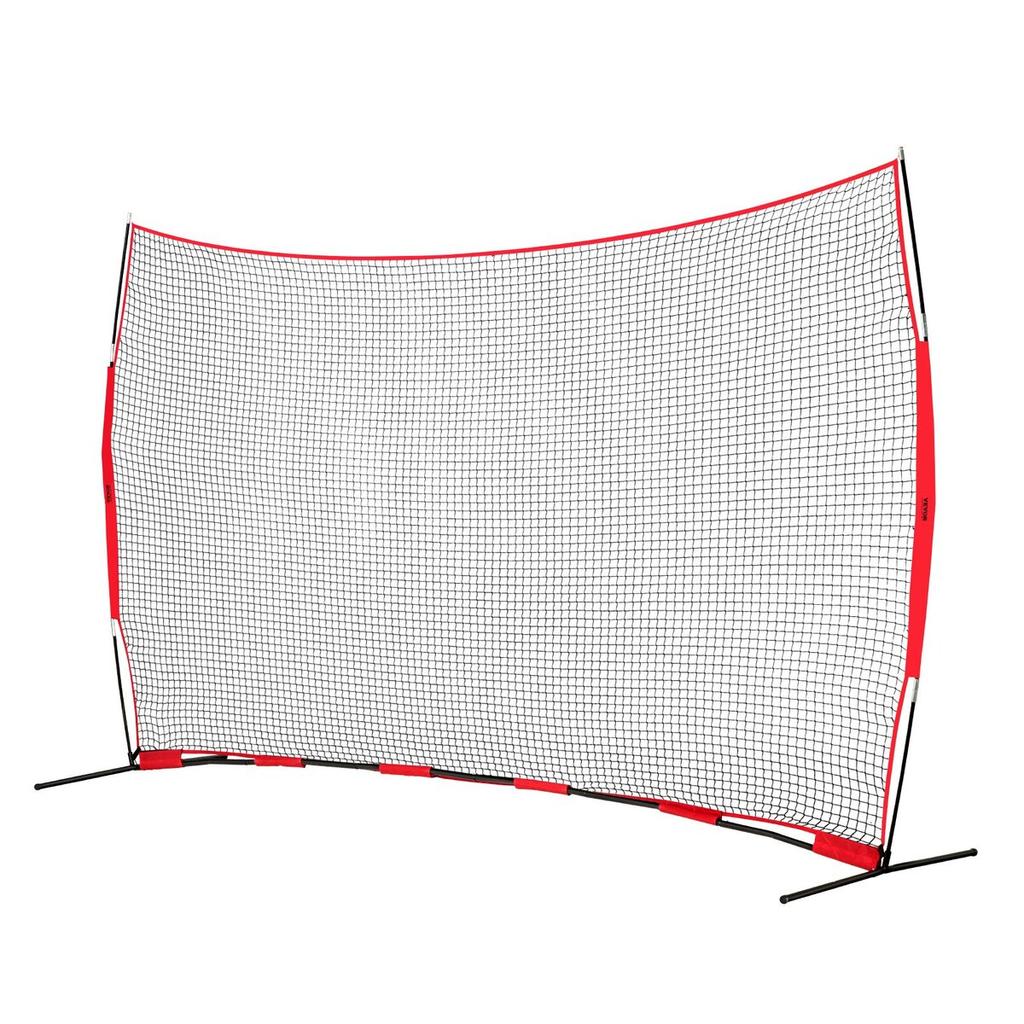 Barricade Backstop Net, 16x10 Ft Ball Sports Barrier Netting, Portable Practice Equipment with Carry Bag, Protection Screen for Baseball Softball