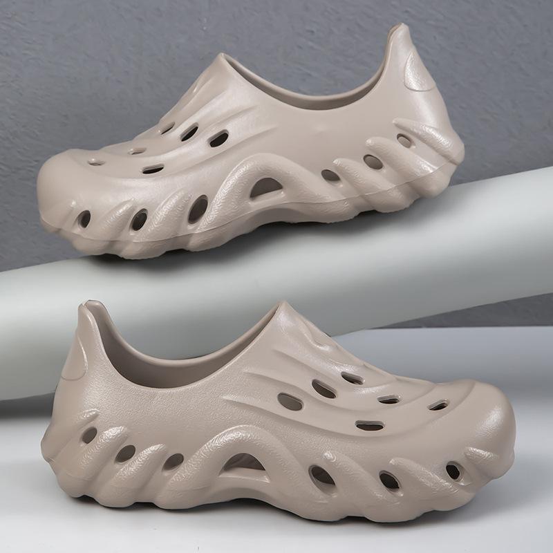 Summer wear casual creek non-slip beach cool slippers hole shoes water ripple men's sandals men