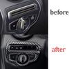 Function Control Button Frame Trim For 2016- Mercedes-Benz GLC Carbon Fiber