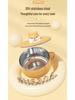 Creative Stainless Steel Rice Bowl & Chopsticks Set: Cartoon Style, Ideal for Dormitory & Outdoor Use