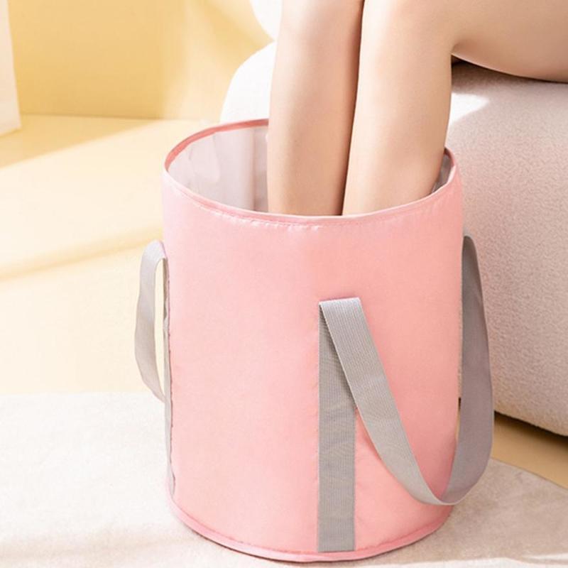 Portable Multifunctional Foot Soak Bag Creative Foldable Outdoor Foot Wash Basin New Travel Folding Basin Bag