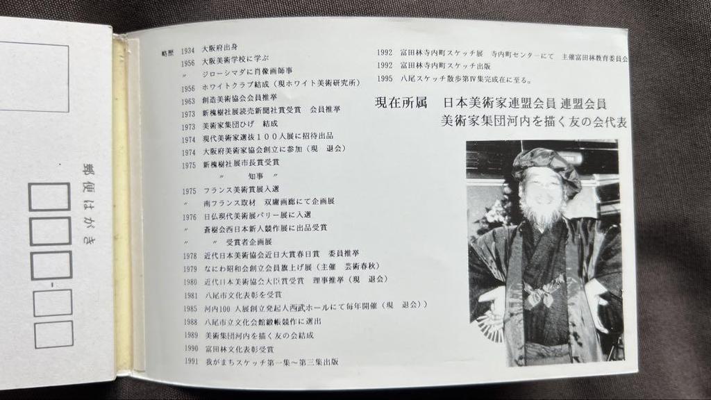 [USED] (Rare Set of 4 Books) Yao Sketch Walk, Naoyasu Fujita, Postcard Art Book, Postcards