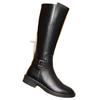 New Autumn Winter Elegant Minimalist Knee Boots Women Shoes Fashionable Versatile Outdoor Retro Comfortable Ladies Footwear