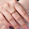 High-Grade Stainless Steel Ring with Zircon and Mini Diamond Trendy Niche Ins Style Luxury All-match Mini Niche Light Ring