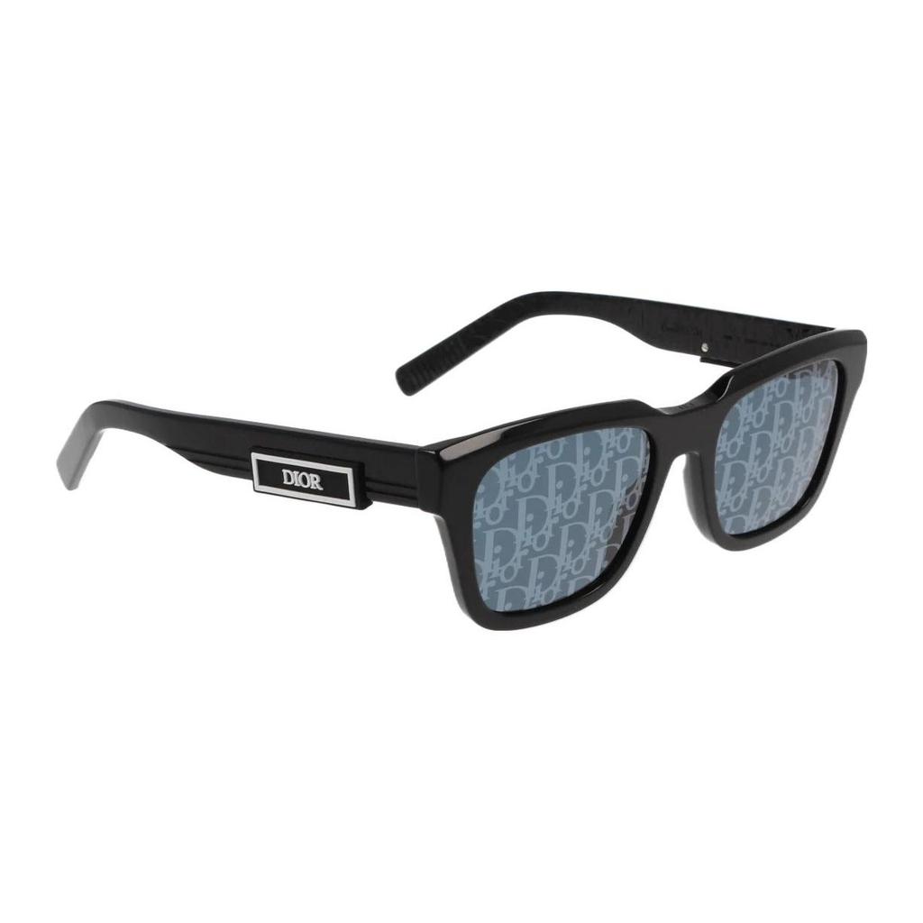 Dior Letter Logo Rectangular Sunglasses Unisex sunglasses Black DIORB23S1I10B8