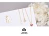 S925 Sterling Silver Minimalist Little Red Heart Necklace - Japanese & Korean Design, Women's Heart Clavicle Chain.