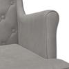 Armchair Light Grey Velvet