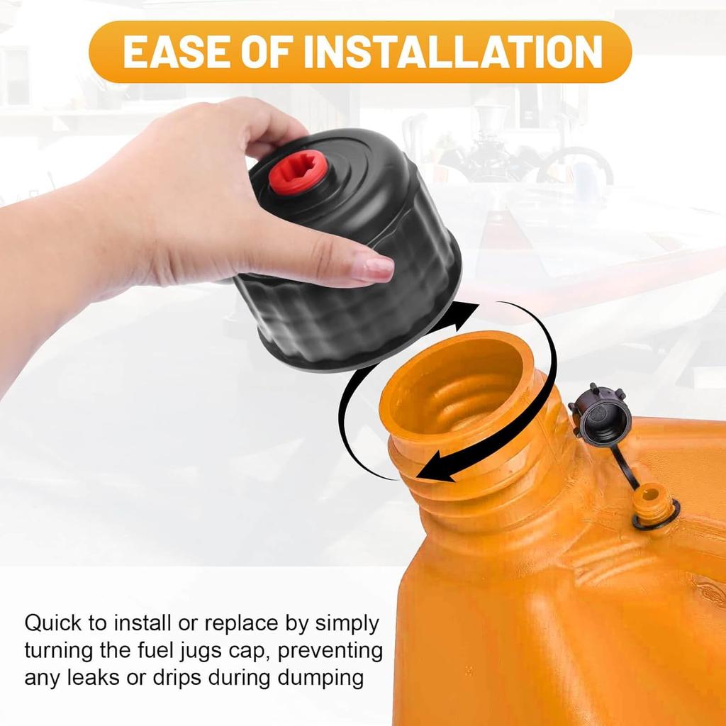 Gas Cans, Fuels Replacement Jug Cap, Racing Fuel 3042 Replacement Cap For 5 Gallon Racing Fuel Jugs, Gas Cans, Fuel Tank Cap - 2 Pack