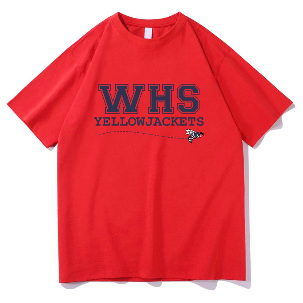 

WHS Yellowjackets Футболки Yellowjackets Сезон 3 Смішний одяг для чоловіків/жінок Естетичні топи Унісекс одяг Футболка з принтом 4XL