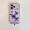 Purple Butterfly Light-Up Phone Case IPhone 18 Pro Max With Sound-Activated Glow Effect Shockproof Acrylic Back Cover