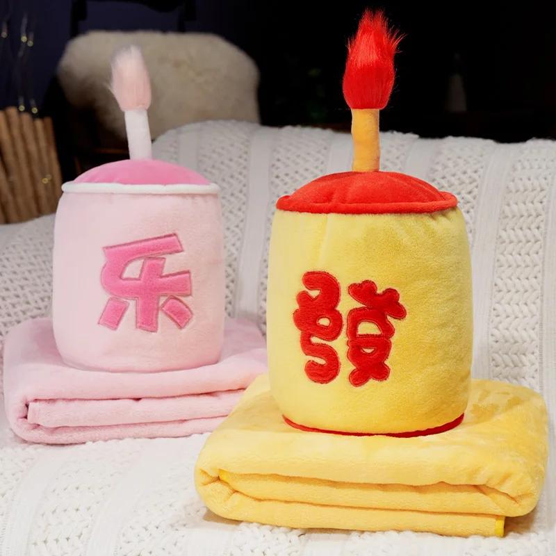 Simulation Fireworks Plush Toy Soft Stuffed Cartoon New Year Gift Creative Home Living Room Pillow Cushion Decor Gift