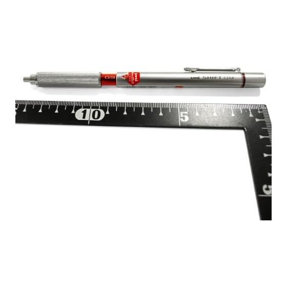Mitsubishi Pencil Shift 0.9 Mechanical Pencil, Drafting Type, Silver M91010.26 - Twist To Retract Tip, Prevents Pen Case Stains and Lead Breakage,