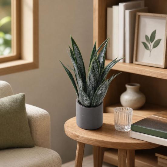 Miniature Potted Plant, Tiny Artificial Green Plant, Realistic Miniature Plant Model for 1:6 or 1:12 Scale Doll Mansion Miniature Room Decor