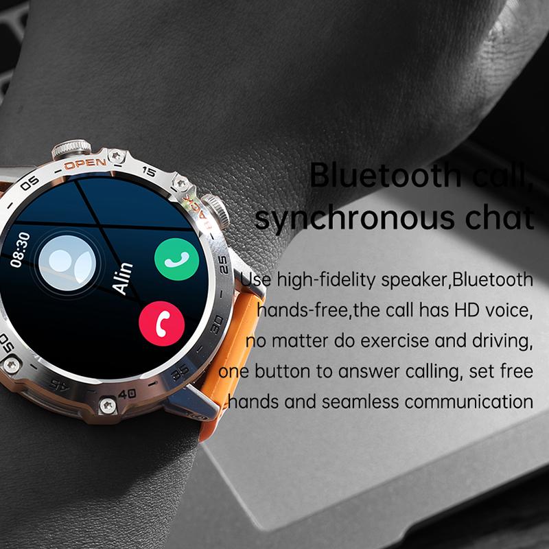 K52 1.39 inch IPS Display Smart Watch Heart Rate Monitor Bluetooth-Compatible Talk Long Standby Sports Bracelet