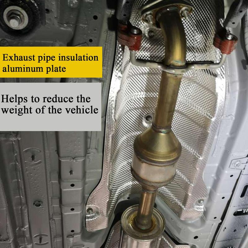 Exhaust Shield Auto Aluminum Material Wrap Insulation Car Exhaust Pipes Sheet Engine Insulation Lightweight Protection Wrap