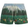 Scenic Fleece Curtis Short Larimar Unisex Bottoms Multi-Color KHM060448-464