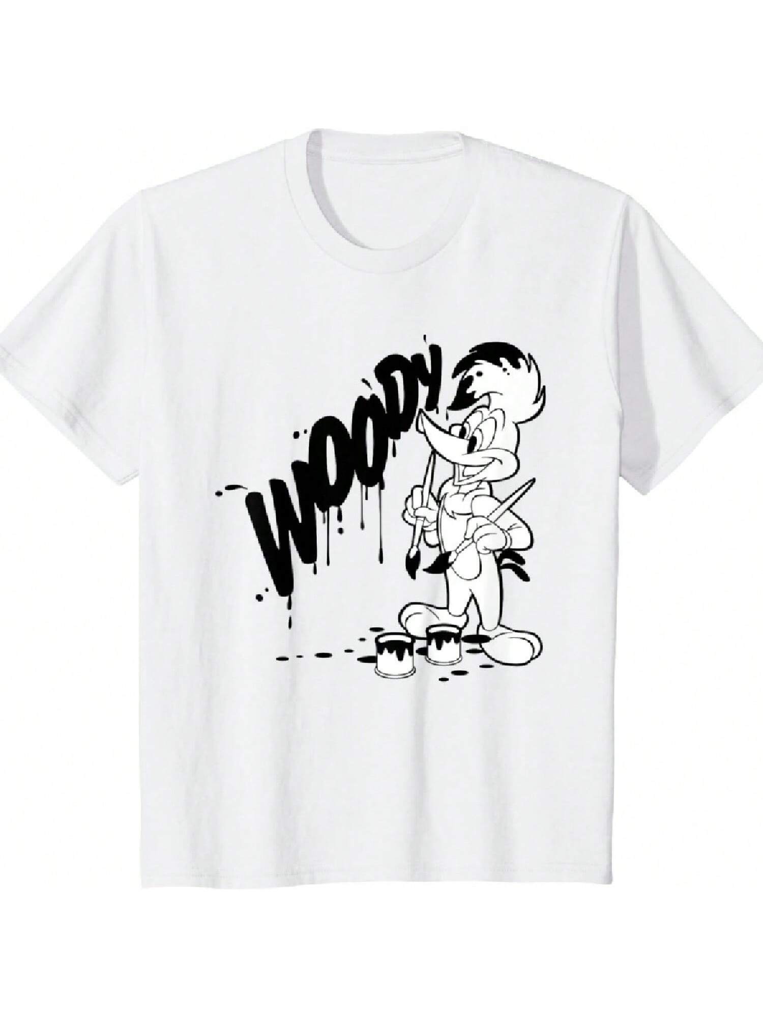 Kids Woody Woodpecker Classic Paint T-Shirt In Black T-Shirt S разноцветный