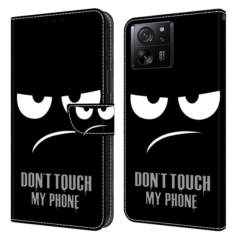 Protective Phone Cover for Xiaomi 13T Pro/13T Case Pattern Printing Leather Wallet Case