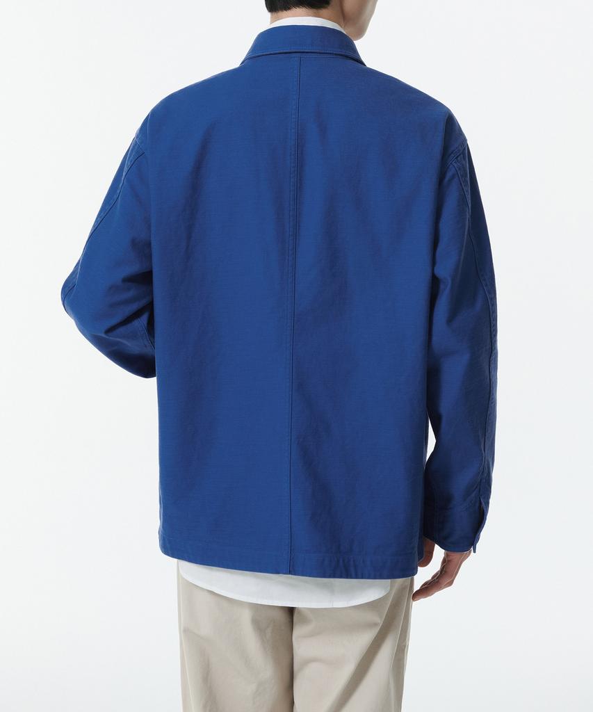 Musinsa Standard Back Satin Chore Jacket [French Blue]