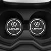 2Pcs Silicone Car Cup Mats Anti Noise Coaster Auto Accessories For Lexus F-SPORT ES RX NX LS UX LM LX GX LC RZ IS CT GS RC HS