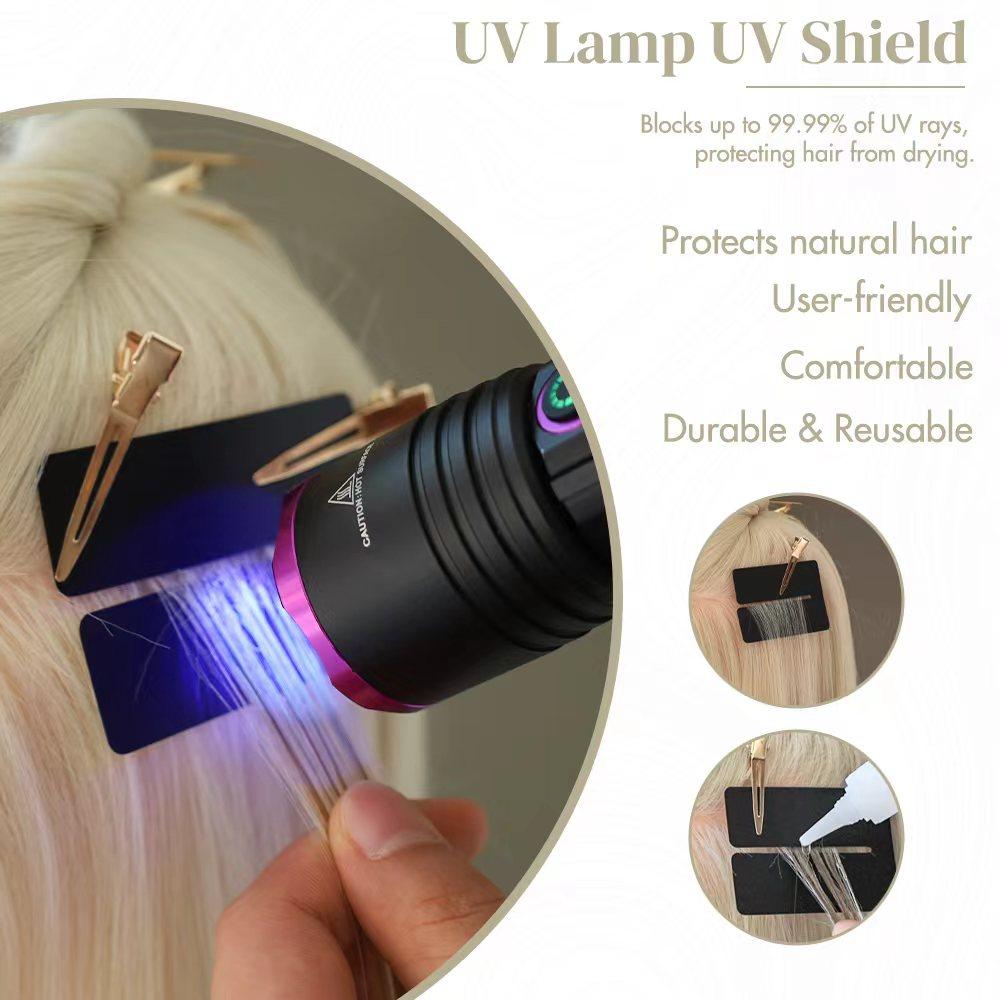 V-Light Hair Extension Replacement Accessories Includes 3 Ultraviolet V-Light Hair Extension Shields Durable and Protective Shields for Hair Extension
