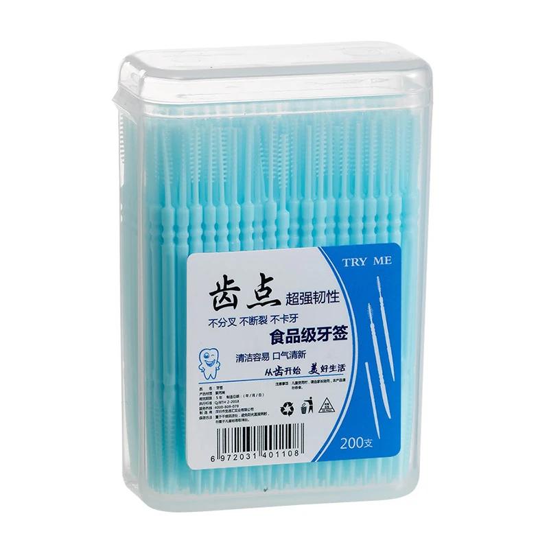 200Pcs/box Dental Floss Water Pick Dental Dentistry Beauty Health Dental Products Tooth Pick Interdental Brushes Dental Supplies