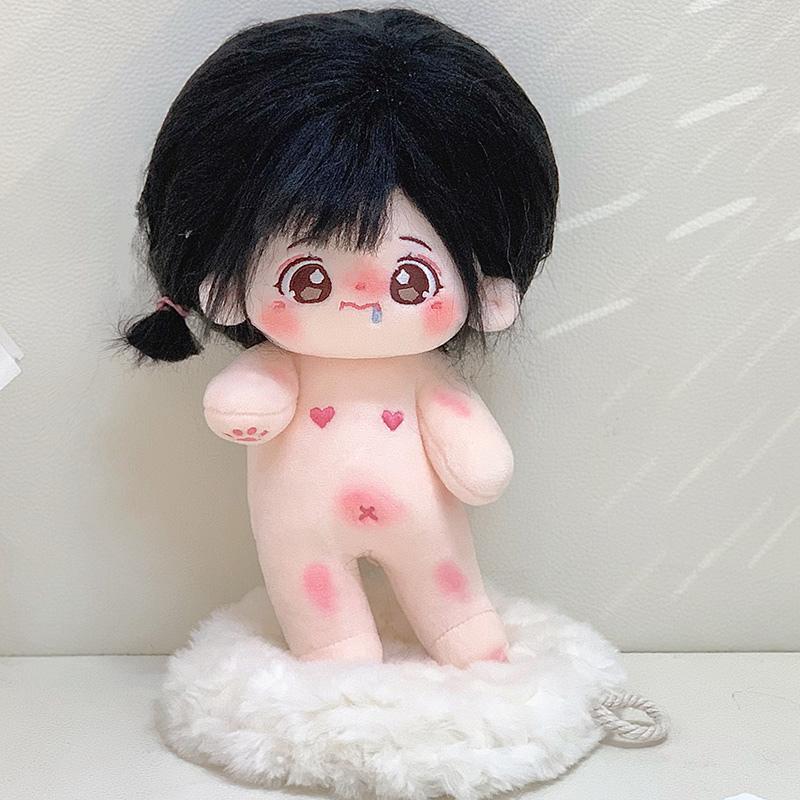 20cm Kawaii Idol Plush Cotton Doll Toys Stuffed Super Star Figure Dolls Cute Fat Body Can Change Clothes Fans Collection Gifts
