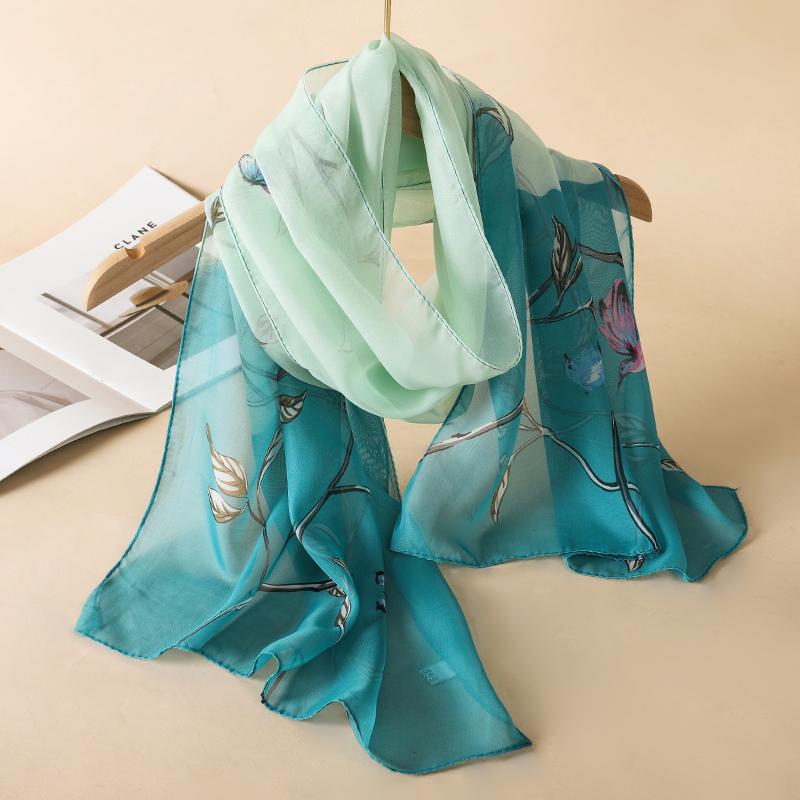 Summer Scarf for Women Versatile Scarf Sun Protection Decorative Scarves Fashion Lady Elegant Chiffon Scarf  Shawl