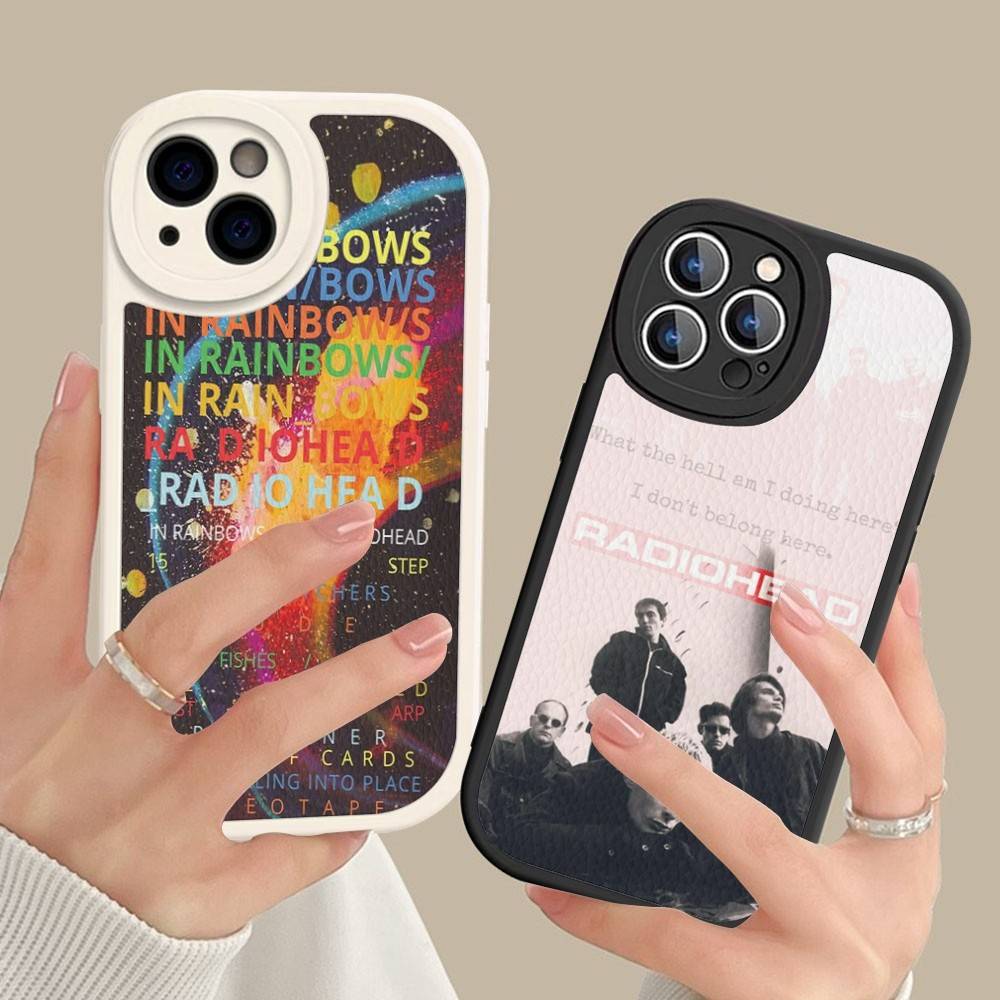 Fashion Design Radiohead Phone Case Hard Leather For iPhone 16 15 14 13 12 Mini 11 14 Pro Max Xs X Xr 7 8 Plus Fundas