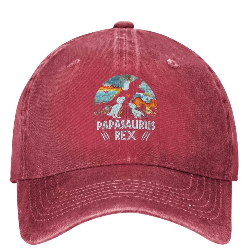 Blue Earth 2 Papasaurus Rex Denim Baseball Cap Outdoor Sports Trucker Hat Summer Unisex Women y2k Funny Sun-Proof Baseball Caps