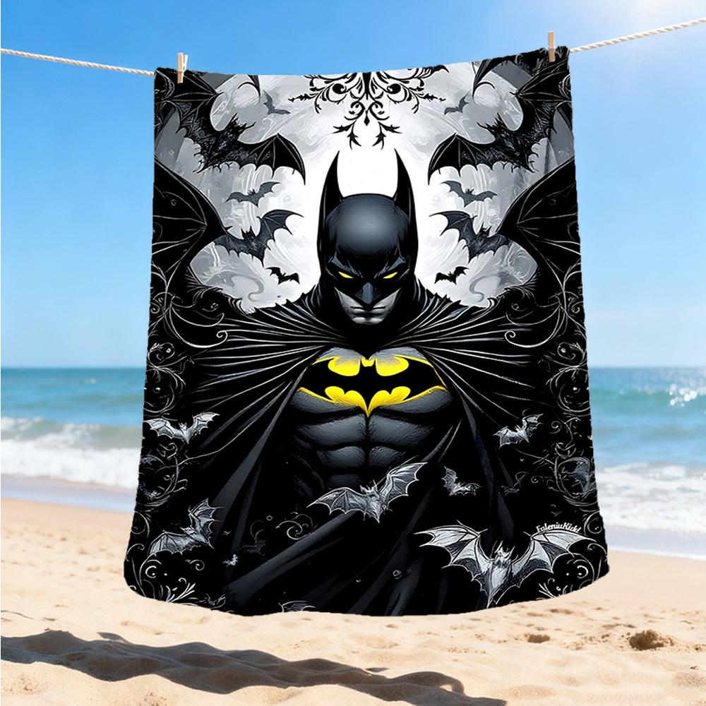 1pc Batman Outdoor Flannel Throw Blanket Soft, Lightweight & Warm for Sofa, Office