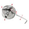 Four-Jaw Chuck Z011A Manual Chuck Clamp  For Mini Drill Chuck For Metal  For Metal, Wood, Non-ferrous Metals, Plastic Machining