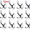 8/4pcs Adhesive Hooks Wall Mount Waterproof Stainless Steel Hooks for Hanging Coat, Hat,Towel Robe Hook Rack for Bedroom Kitchen