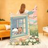 Cartoon D DUDU B BUBU Cute Blanket For Soft Throw Blanket for Picnic Bed Sofa Home Bedroom Cozy Warm Comfortable