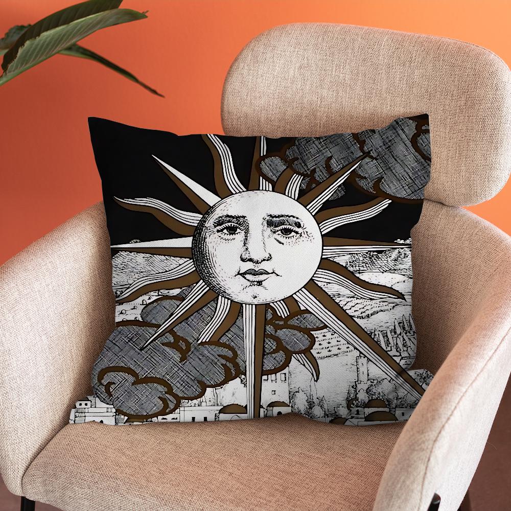 Face Art P-Piero Pillow Case Soft Cushion Case or Farmhouse Sofa Decor Home Decorations and Protector F-Fornasettis Pillow Case