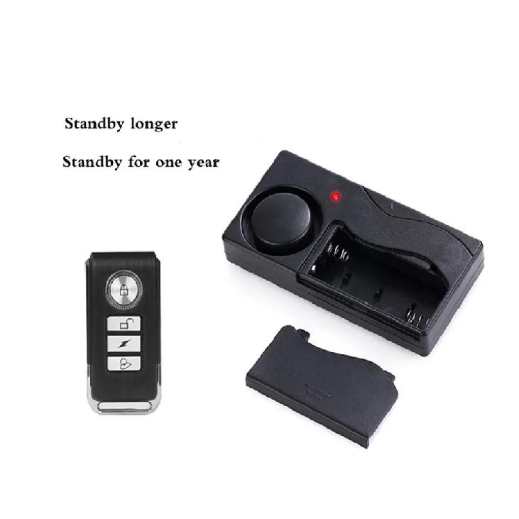 110dB Anti-Theft Vibration Alarm with Remote Control Alarm Door and Window Alarm Motorcycle Bicycle Security Sensors