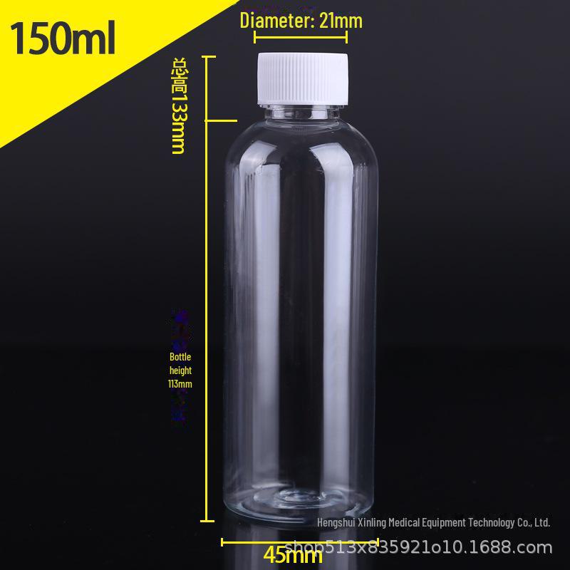 Transparent Plastic Bottle with Cap - Available in 30ml, 50ml, and 100ml Sizes