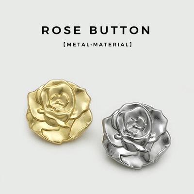 Luxury 3D Rose Flower Button Women's Sweater Coat