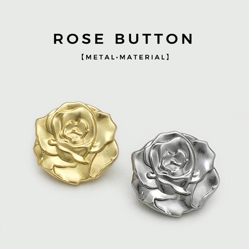 Luxury 3D Rose Flower Button Women's Sweater Coat