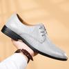 Clássico Luxo Marca Formal Casamento Social Lace-up Confortável Terno Oxfords Sapatos para Homem Casual Couro Adulto Sapatos Masculinos