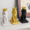 Nordic Lucky Lion Ornament With Resin Material For Living Room And Office