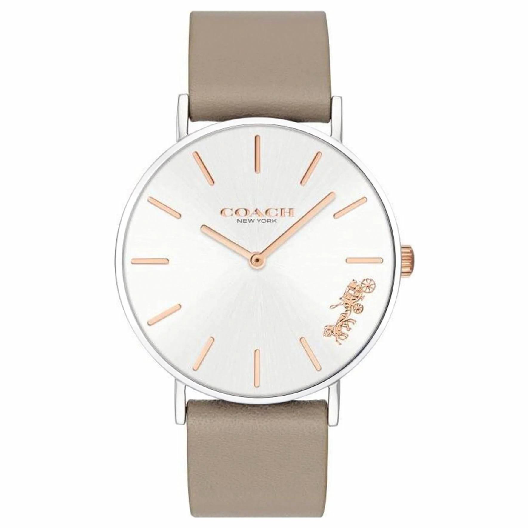 COACH Perry Series Watch Quartz Movement 36mm White Dial Women s Watch 30 Meters Waterproof 14503119 белый