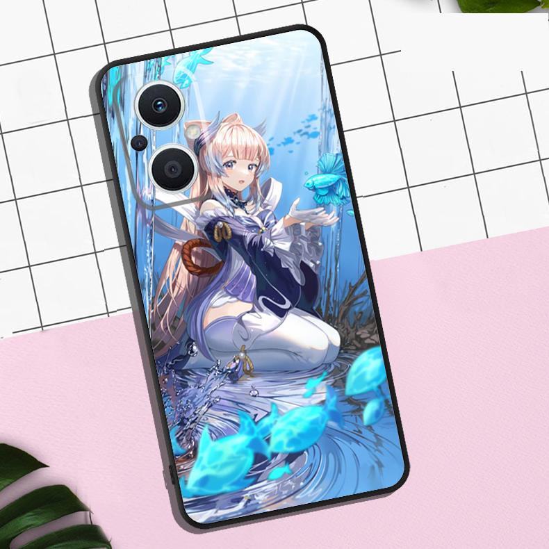Sangonomiya Kokomi Genshin Impact Case For OPPO Reno 13F 13 12 12F 11 11F 8T 7 8 10 Pro OPPO Find X8 Pro X6 X3 X5 Lite Cover