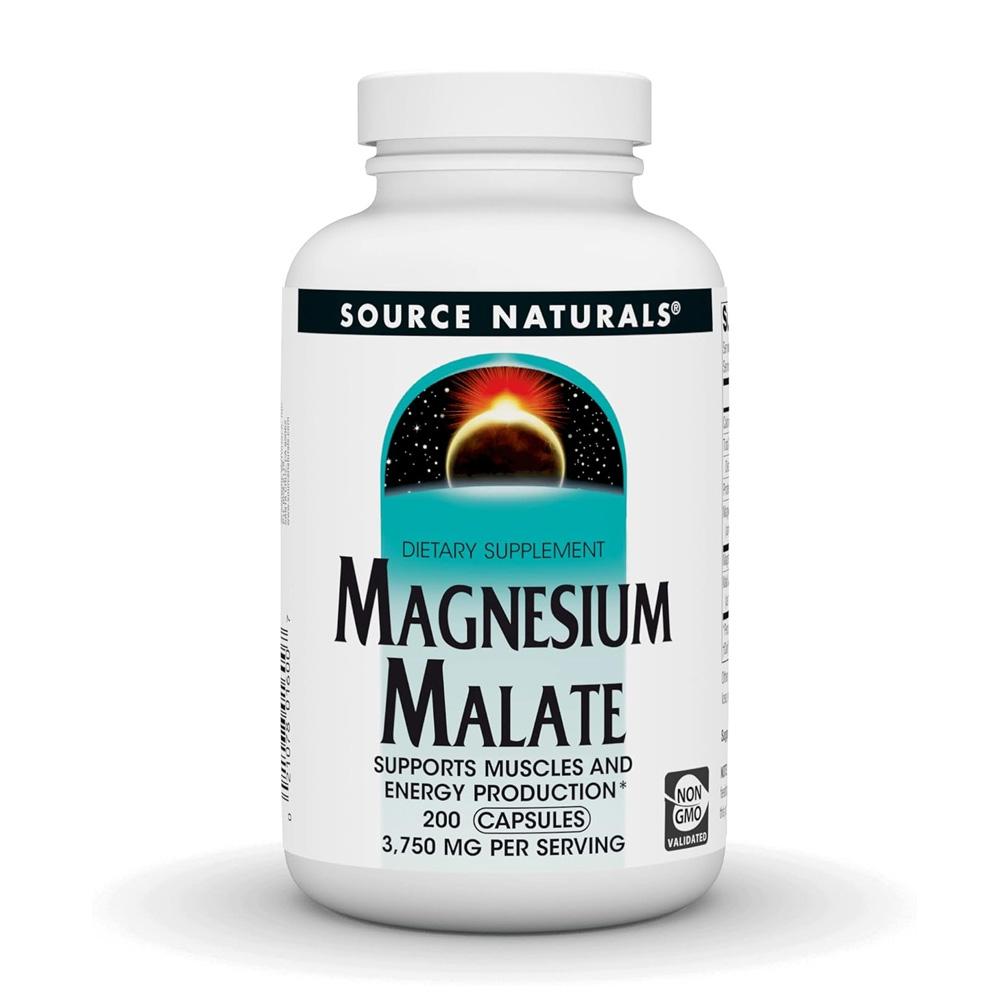 

Magnesium Malate 3750 mg, 200 Capsules