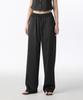 MUSINSA STANDARD WOMAN Women'S Satin Wide Elastic Pants [Black]