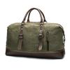 Large Capacity Male Travel Canvas Leather Bag  Male Luggage Bag  Travel Backpack