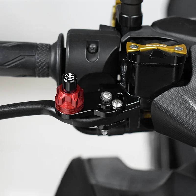 Chekis  Modification Accessories Motorcycle Horn Button Parking Lock Slope Brake Switch Assistant with Limit Screw Does N